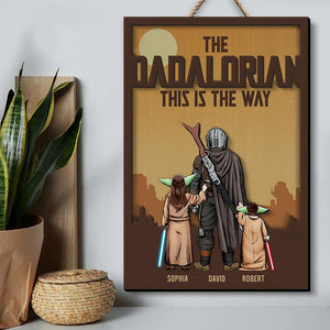 Dad Way Personalized Wooden Art - 2 Layers Wood Sign -04QHQN020523HH - Wood Sign - GoDuckee