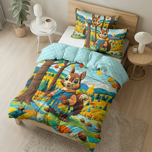 Personalized Gifts For Squirrel Lovers Quilt Bed Set 06kaqn220125 - Blanket - GoDuckee
