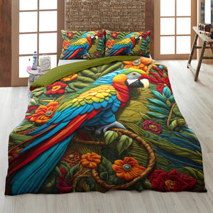 Gifts For Parrot Lovers Quilt Bed Set 06HULU220125 - Blanket - GoDuckee