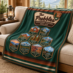 Custom National Park Blanket – Personalized Gift For Outdoor Families & Couples 02NADT081026 - Blanket - GoDuckee