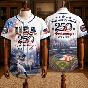 American 250 Baseball Jersey, Personalized Gifts For Sport Lovers 02qhlu250626 - AOP Products - GoDuckee