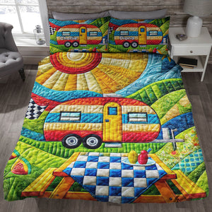 Personalized Gifts For Camping Lovers Quilt Bedding Set Special Line 06tgqn080125 - Blanket - GoDuckee