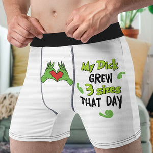 Gifts For Boyfriend Men's Boxers It Grew 3 Sizes 03ohhn300124 - Boxers & Briefs - GoDuckee