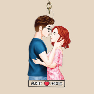 Personalized Gifts For Couple Keychain 01qhpu030724pa - Keychains - GoDuckee
