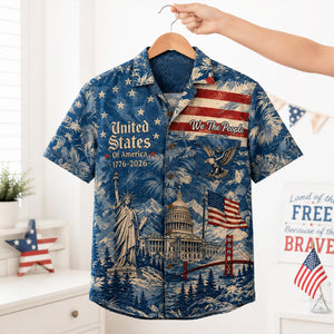 Land Of The Free Hawaiian Shirt - Personalized Gifts For Patriots 02PALU260526