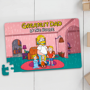 Greatest Dad Jigsaw Puzzle - Personalized Gifts For Dad 03topu080425pa - Jigsaw Puzzles - GoDuckee