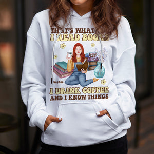 Personalized Gifts For Book Lover Shirt Read Books Drink Coffee 02ACDT010324PA - 2D Shirts - GoDuckee