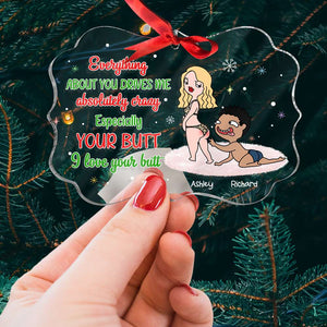 Gift For Couple, Personalied Medallion Acrylic Ornament, Christmas Gift 05TOHN091123hh - Ornament - GoDuckee