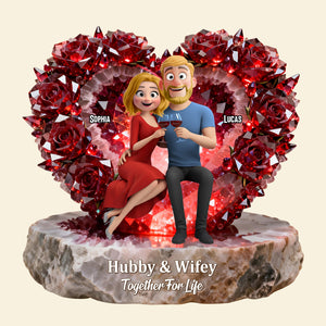 Together For Life Acrylic Plaque - Personalized Gifts For Couples 01natn231225 - Shaped Plaques - GoDuckee