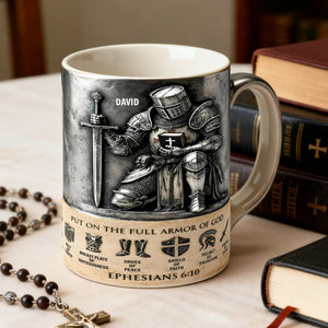 Full Armor Of God Coffee Mug - Personalized Gift For Christian 03TOLU251225 - Coffee Mug - GoDuckee
