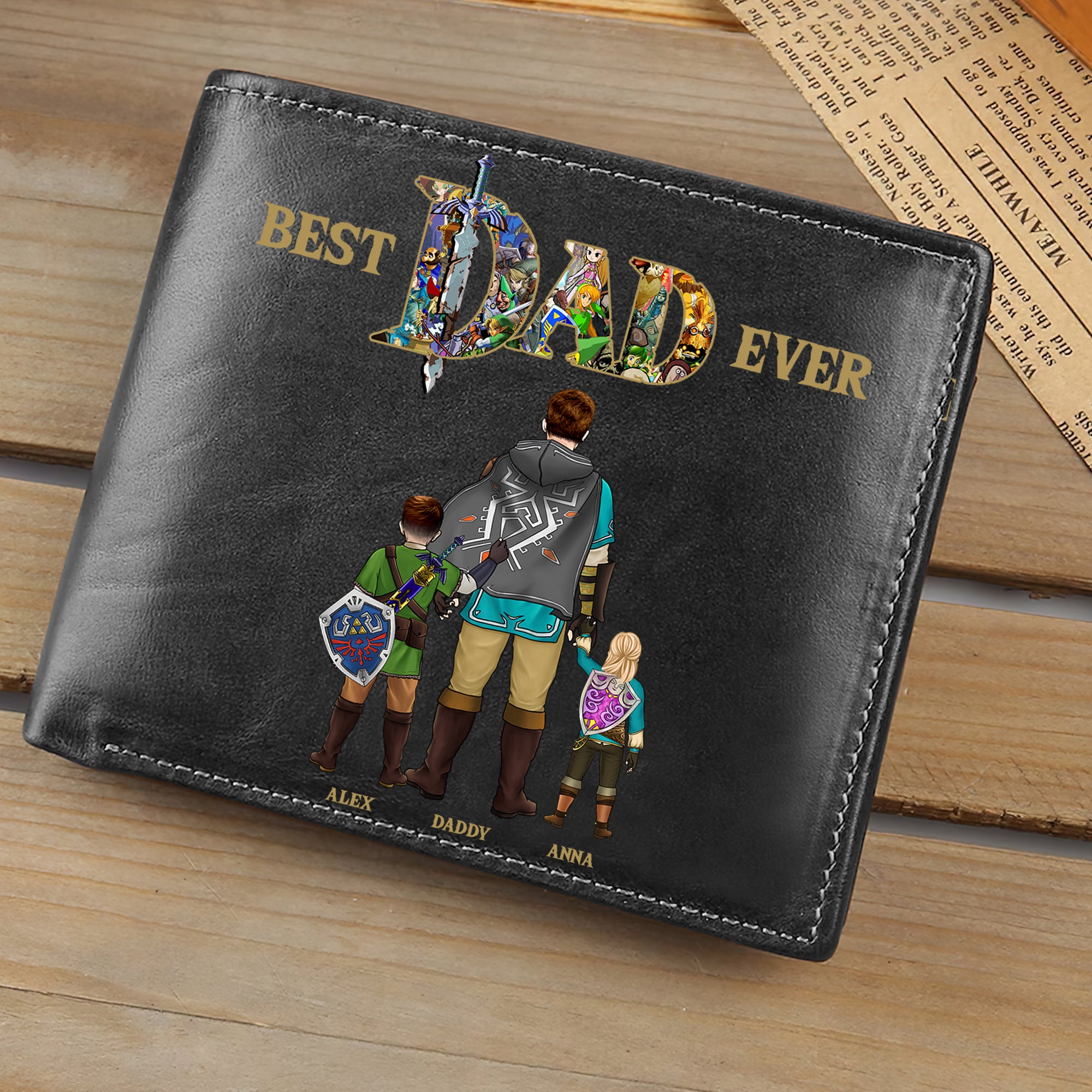 Personalized Gifts For Dad PU Leather Wallet 02QHDT040524HG Father's Day - PU Leather Wallet - GoDuckee