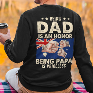 Being Dad Is An Honor Personalized Shirt Gift For Dad - Shirts - GoDuckee