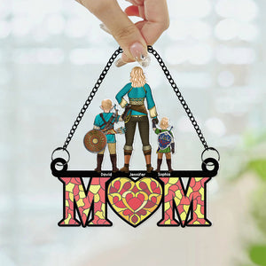 Personalized Gifts For Mom Suncatcher Window Hanging Ornament 04naqn240424hg Mother's Day - Ornaments - GoDuckee