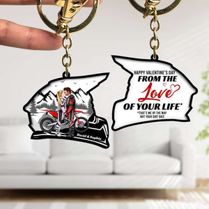 Personalized Motocross Couple Keychain From The Love Of Your Life - Keychains - GoDuckee