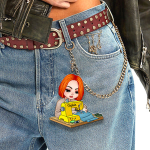 Personalized Gifts For Sewing Lover Keychain 01qnqn200225 - Keychains - GoDuckee