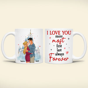 Personalized Gifts For Couple Coffee Mug I Love You More Most Always Forever - Coffee Mug - GoDuckee
