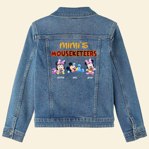 Personalized Gifts For Grandma Denim Jacket Mouse Kids 01OHMH010424 - Denim Jacket - GoDuckee