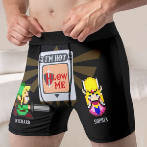 Personalized Gifts For Men Boxer Briefs Blow Me, Hot Game Cartridge GR-NK-01qhqn080124 - Boxer Briefs - GoDuckee