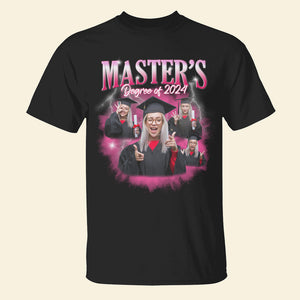 Master's Degree Of 2024, Custom Photo Bootleg Shirt, Gift For Graduates - Shirts - GoDuckee