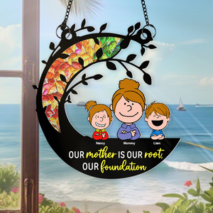 Personalized Gifts For Mom Window Hanging Suncatcher Ornament 01kapu150225 - Ornament - GoDuckee