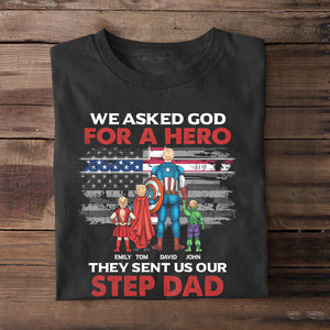 They Sent Us Our Step Dad-03dntn110523tm Personalized Shirt - Shirts - GoDuckee