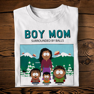 Mom Of Boys Shirt - Personalized Gifts For Mother 04QHLU030425HG - Shirts - GoDuckee