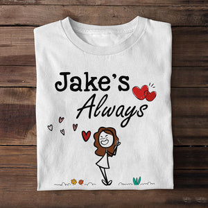 Always Forever-Gift For Couples-Personalized Couple Shirts- Anniversary Gift - Shirts - GoDuckee