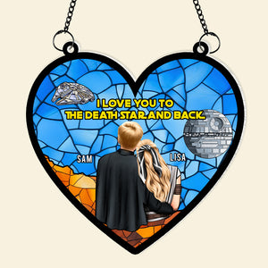 Personalized Gifts For Couple Suncatcher Window Hanging Ornament 04KAMH300524HH - Ornaments - GoDuckee