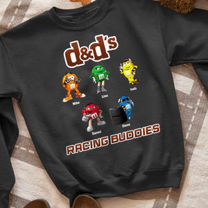 Racing Buddies, Gift For Dad, Personalized Shirt, Candy Kids Shirt 04HTHN280623 - Shirts - GoDuckee