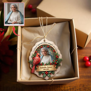 In Loving Memory Cardinal Ornament - Personalized Custom Photo Gift For Heaven 09HULU121125 - Ornament - GoDuckee