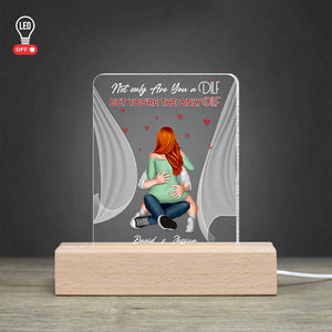 Personalized Gifts For Couple LED Light Not Only Are You A Dilf But You're The Only Dilf - Led Night Light - GoDuckee