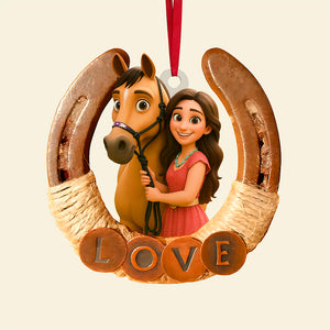 Horse Lover Ornament - Custom Photo Gifts For Horse Lovers 01pgta290825 - Ornament - GoDuckee