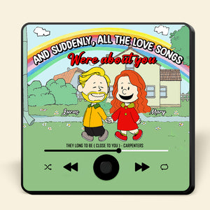 Custom Music Fridge Magnet Gifts For Couple 03totn131224da - Fridge Magnet - GoDuckee