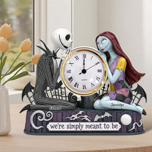 Spooky Couple Desk Clock Plaque - Personalized Gifts For Couple 03ohqn020625 - Clock Plaques - GoDuckee