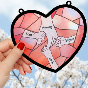 Personalized Gifts For Mom Suncatcher Window Hanging Ornament 03qhtn250424 - Ornaments - GoDuckee