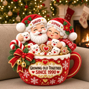 Growing Old Together Pillow - Personalized Christmas Gifts For Couple 04totn211026 - Pillow - GoDuckee