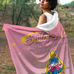 Personalized Gifts For Mom Wearable Blanket Hoodie Just Like A Normal Mom 03toqn0203hh24 - Blankets - GoDuckee