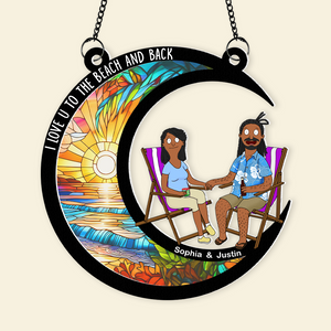 Personalized Gifts For Couple Window Hanging Suncatcher Ornament 03topu110225hg - Ornament - GoDuckee