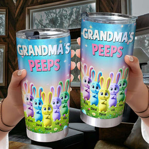Personalized Gifts For Grandma Easter Day Tumbler Grandma's Bunny Peeps 032TGMH070325 - Tumbler Cup - GoDuckee