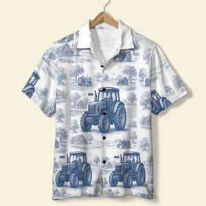 Tractor Hawaiian Shirt - Personalized Gifts For Farmers 02natn130625 - Hawaiian Shirts - GoDuckee