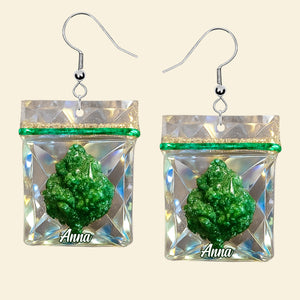 Smoking Lovers Funny Personalized Earrings 05totn130625 - Earrings - GoDuckee