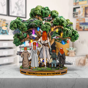 Personalized Gifts For Mom Custom Shaped Acrylic Plaque, Force Is Strong 02TGQN240325HHHG - Shaped Plaques - GoDuckee