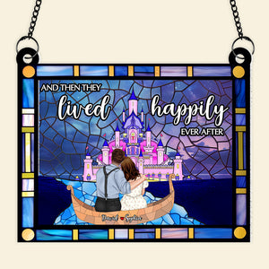 Personalized Gifts For Couple Suncatcher Window Hanging Ornament 01qhpu270424tm - Ornaments - GoDuckee