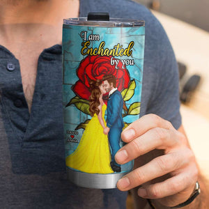Personalized Gifts For Couple Tumbler I Am Enchanted By You - Tumbler Cups - GoDuckee