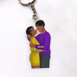 Personalized Gifts For Couple Keychain Romance Couple 021ACPU111124DA - Keychains - GoDuckee