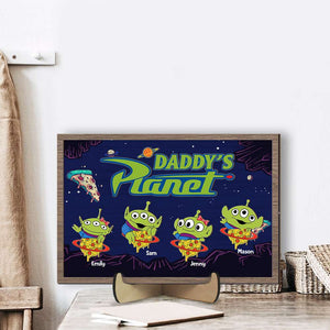 Personalized Gifts For Mom Wood Sign Mommy's Planet 02TOMH270224 - Wood Signs - GoDuckee