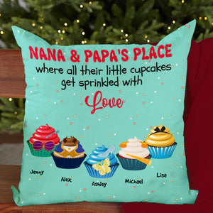 Grandparents Nana & Papa's Place 05nahn011123paqn Personalized Square Pillow - Pillow - GoDuckee