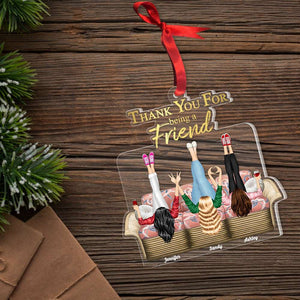 Personalized Acrylic Ornament, Friendship Ornament, Christmas Gift 03NAHN211123HH - Ornament - GoDuckee