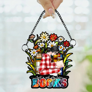 Personalized Gifts For Girl Book Lover Acrylic Suncatcher 03XQLU251224HG - Ornament - GoDuckee