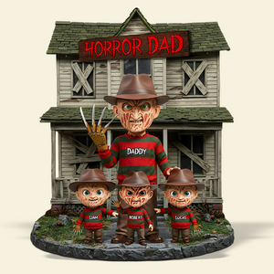 Horror Dad Plaque - Personalized Gifts For Dad 02qhpu050525 - Shaped Plaques - GoDuckee